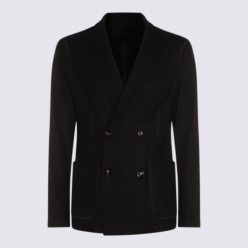 Giorgio Armani Black Cashmere Blazer