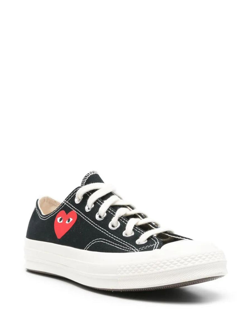 Converse X Comme Des Garçons Play Chuck Tailor Red Heart Low Top Sneakers Shoes