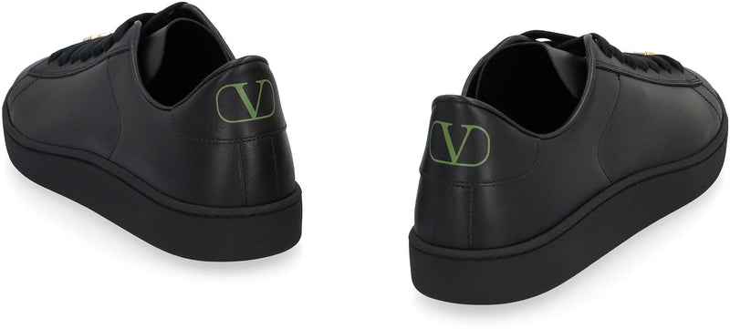 Valentino Garavani Royco Leather Low-Top Sneakers