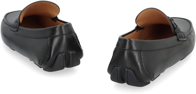 Salvatore Ferragamo Byte Leather Loafers