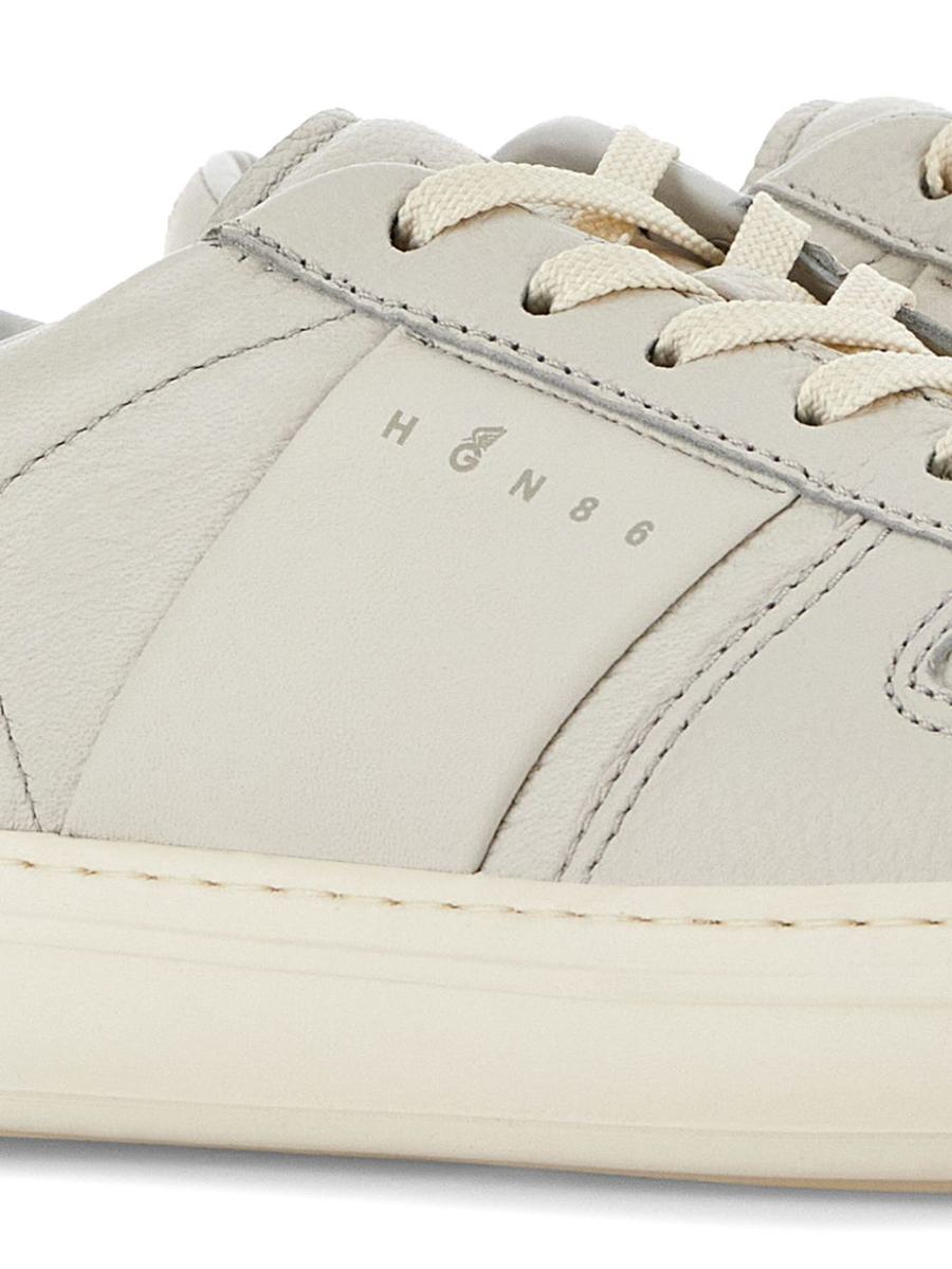 Hogan Sneakers H-Tv In Beige Leather