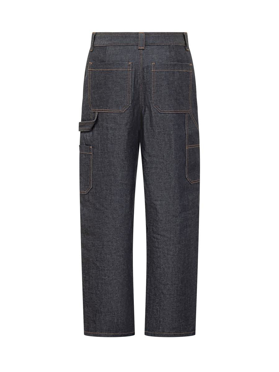 A.P.C. A.P.C. Dark Blue Denim Straight Leg Jeans