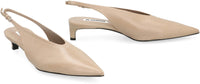 Jil Sander Leather Slingback Pumps