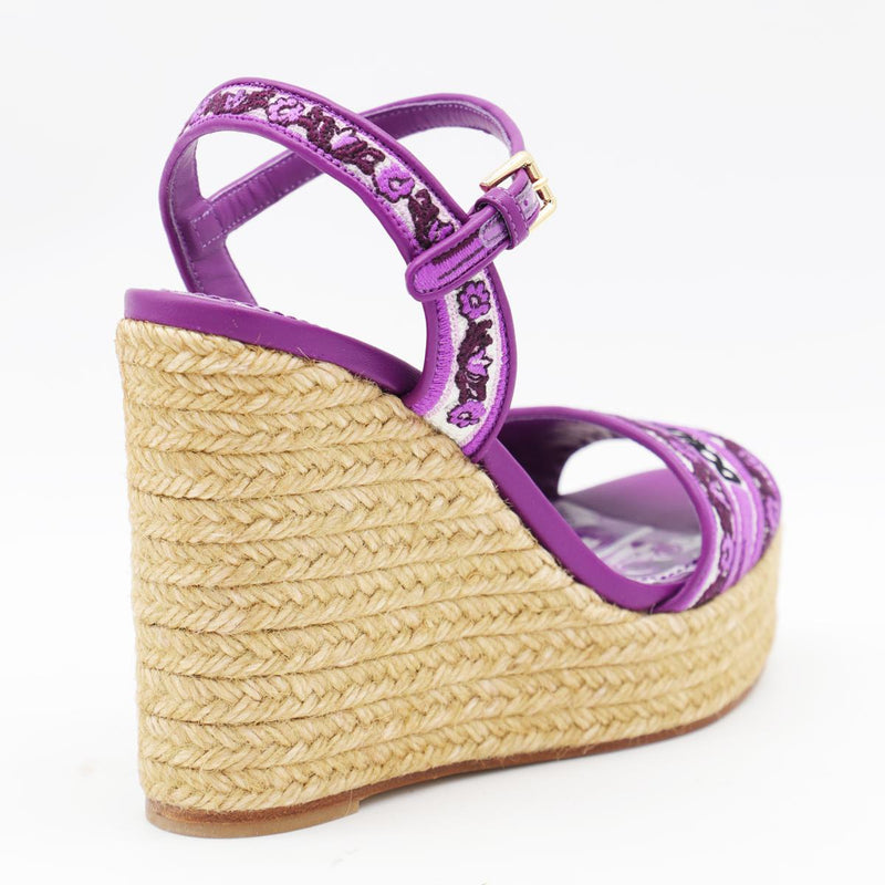 Dolce & Gabbana Purple Majolica Espadrillas