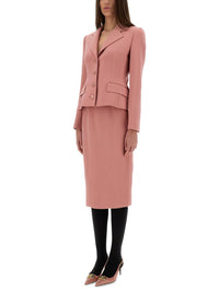 Dolce & Gabbana Dg Logo Longuette Pencil Skirt