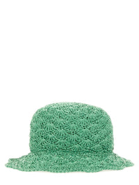 Red Valentino Raffia Bucket Hat