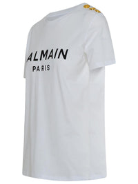 Balmain White Cotton T-Shirt