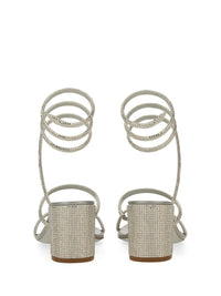 René Caovilla "Cleo" Sandal With Crystals