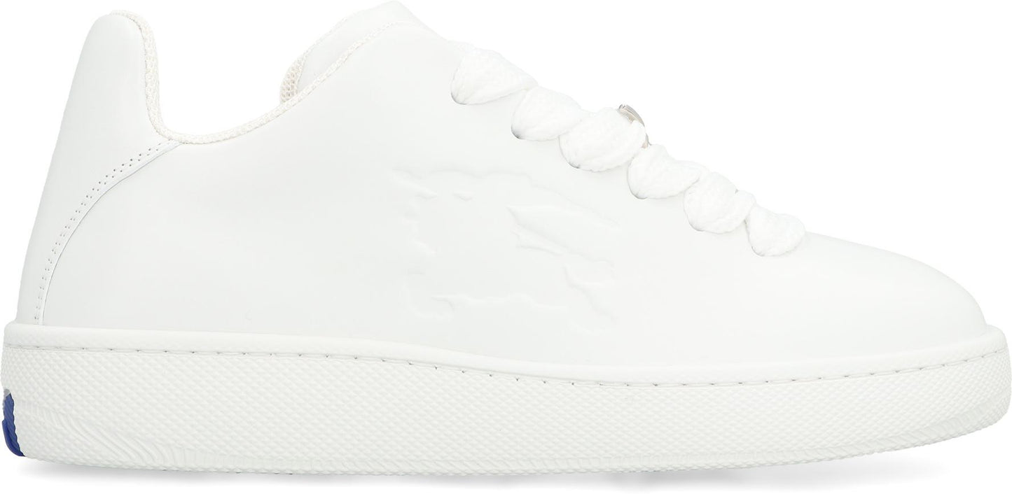 Burberry Box Leather Low-Top Sneakers