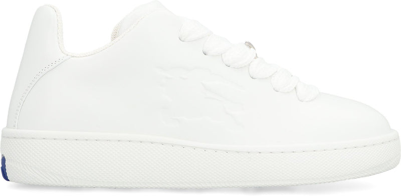 Burberry Box Leather Low-Top Sneakers