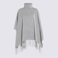 Fabiana Filippi Grey Wool Capes