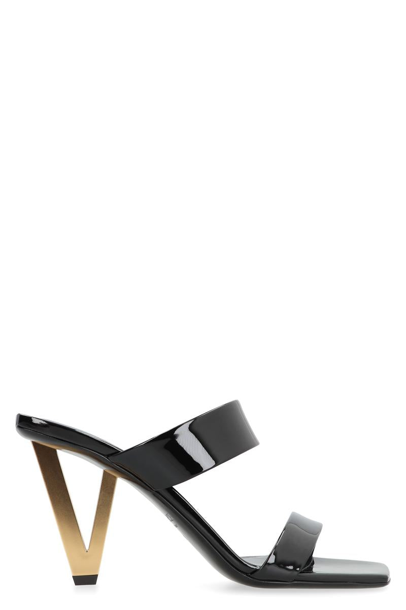 Versace Patent Leather Mules