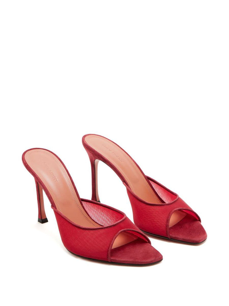 Amina Muaddi Alexa Mesh Slipper 95 Sandals