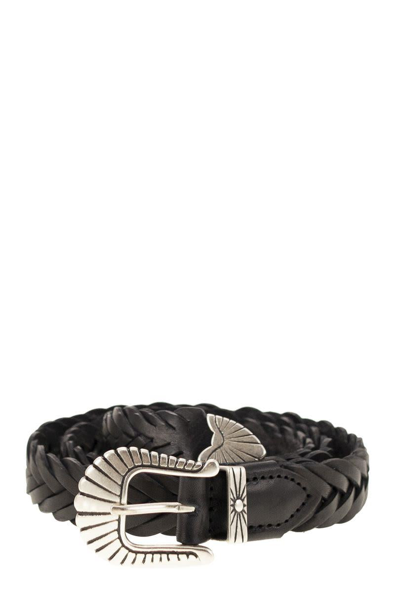Alberto Luti Braided Leather Belt