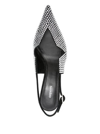 Coperni Crystal Embellished Star Cut Out Low Stiletto Shoes