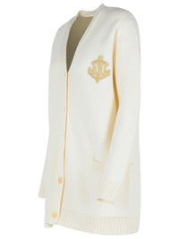 Max Mara 'Ravello' White Wool Blend Cardigan