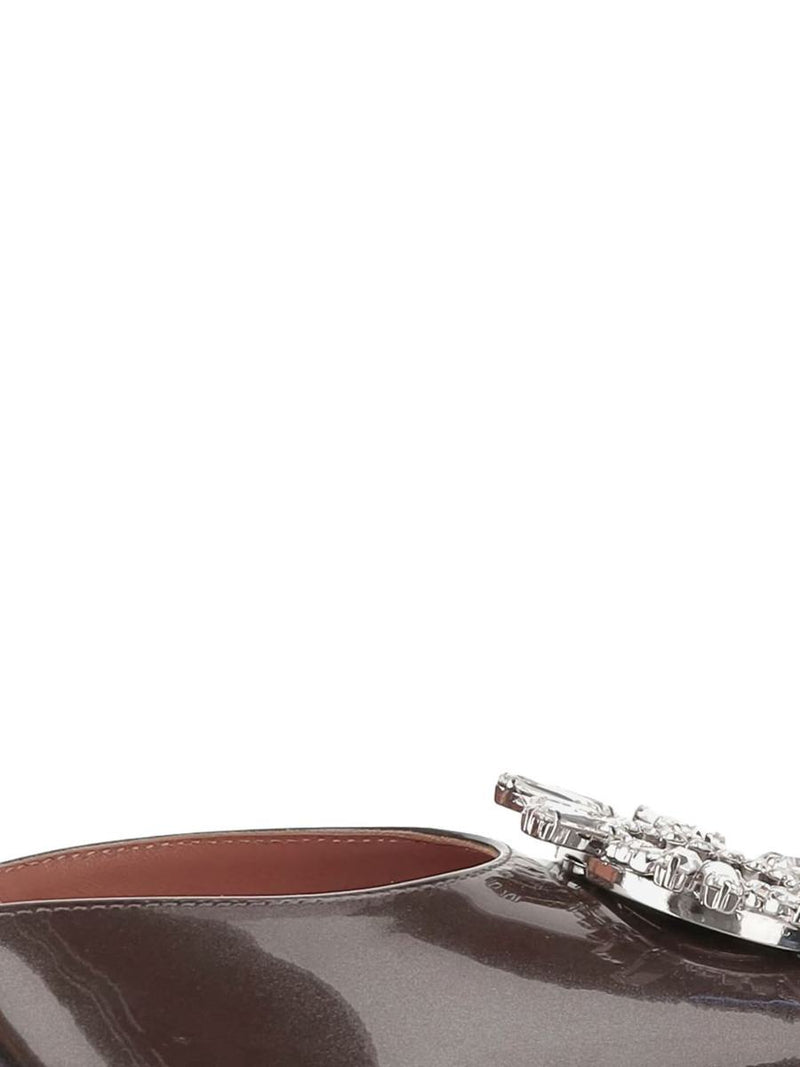 Amina Muaddi Begum Sling Patent 95 Décolleté