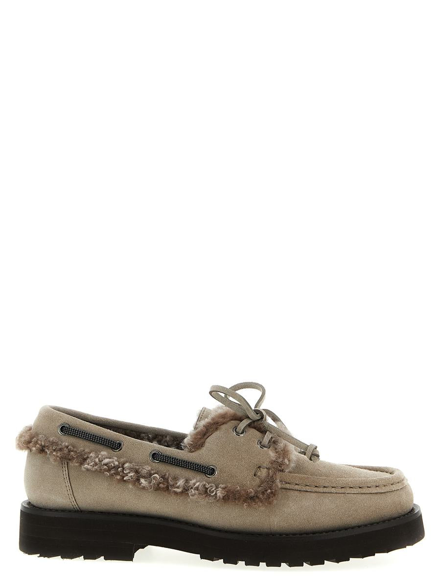 Brunello Cucinelli 'Precious Insert' Boat Shoe
