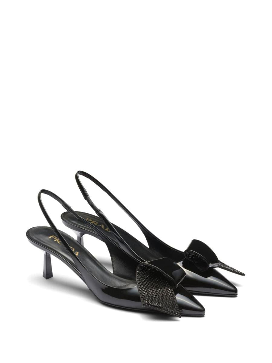 Prada 55Mm Crystal-Embellished Slingback Pumps