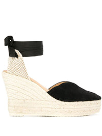 Manebí Hamptons Suede Heart-Shaped Wedge Espadrilles