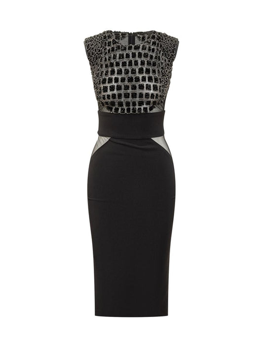 Elisabetta Franchi Elisabetta Franchi Black Midi Dress