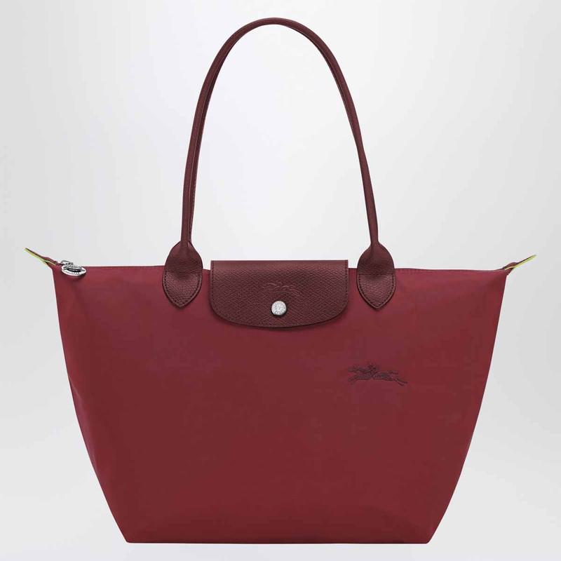 Longchamp Pomegranate-Coloured Le Pliage Green M Bag