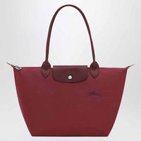 Longchamp Pomegranate-Coloured Le Pliage Green M Bag