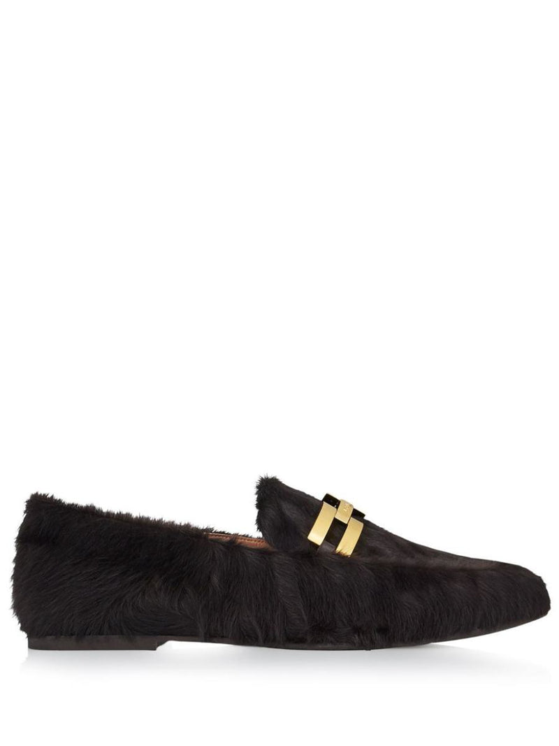 Aquazzura Furry Brandi Mocassin Shoes