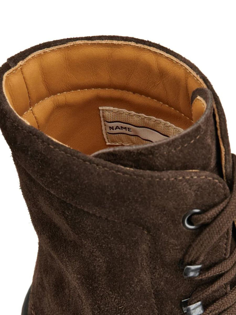 Tod'S Suede Gommino Combat Boots Shoes