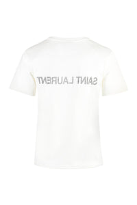 Saint Laurent Printed Cotton T-Shirt