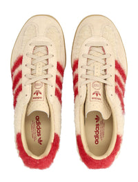 Adidas Originals Adidas Gazelle Bold Beige And Red Knit Sneakers