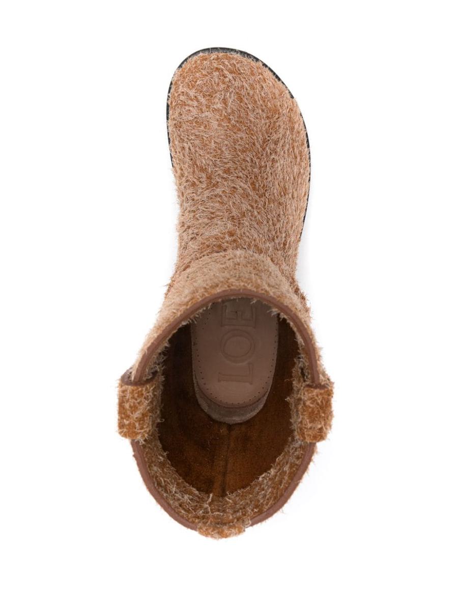 Loewe Campo Leather Biker Boots