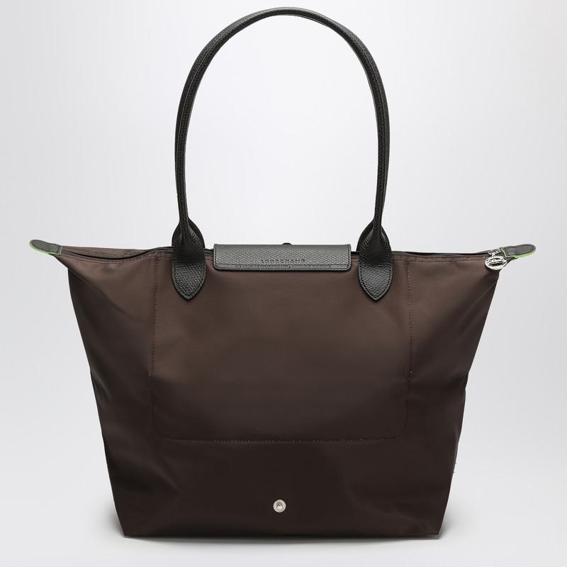 Longchamp Mocha Coloured Le Pliage Green L Bag