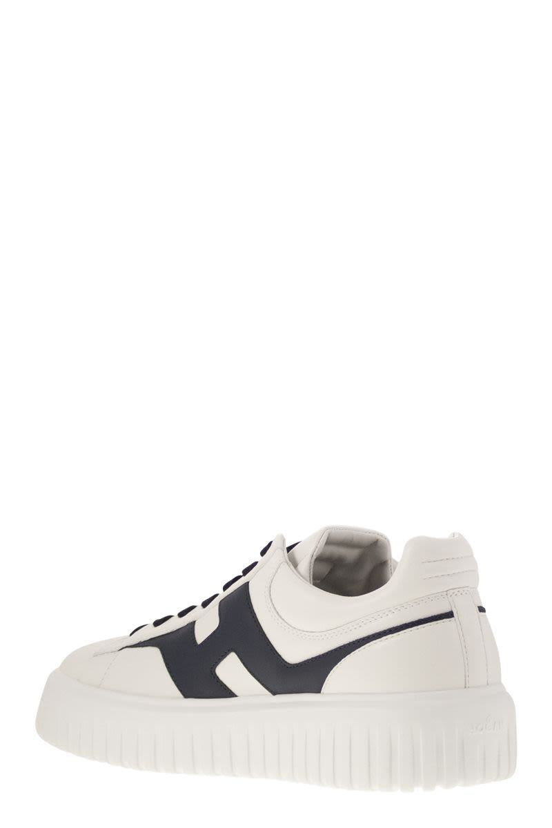 Hogan H-Stripes - Leather Trainers With Side H