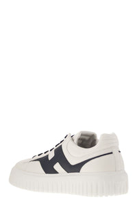 Hogan H-Stripes - Leather Trainers With Side H