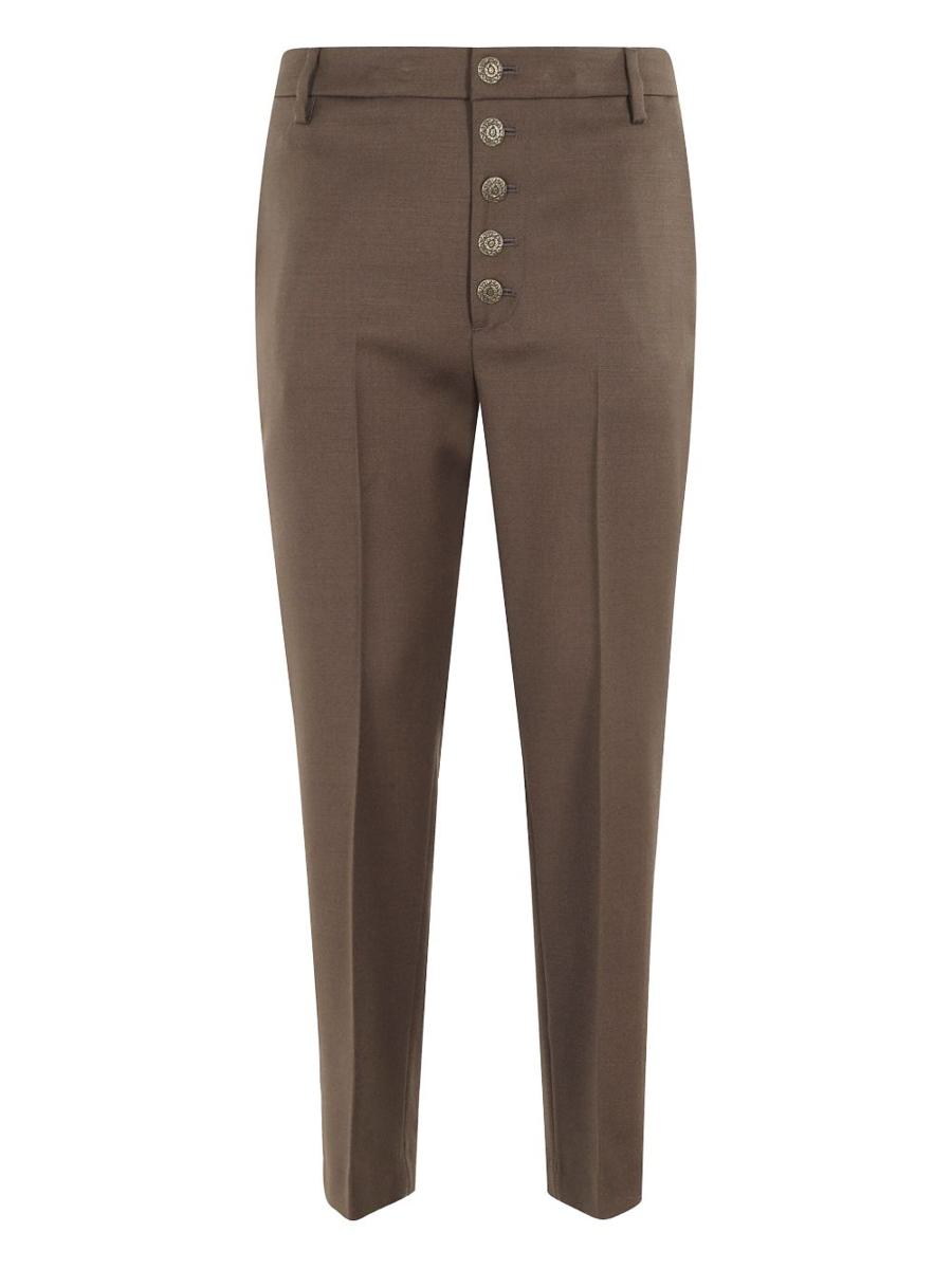 Dondup Brown Trousers With Buttons