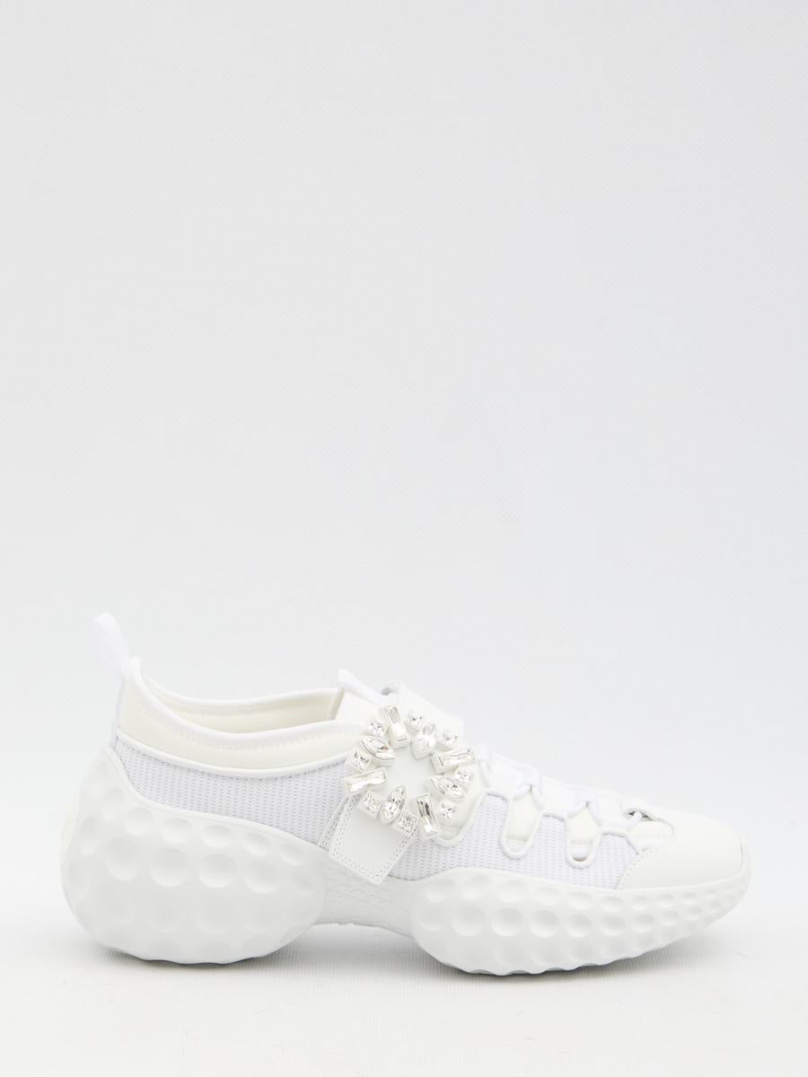 Sneakers With Crystal-Embellished Buckle