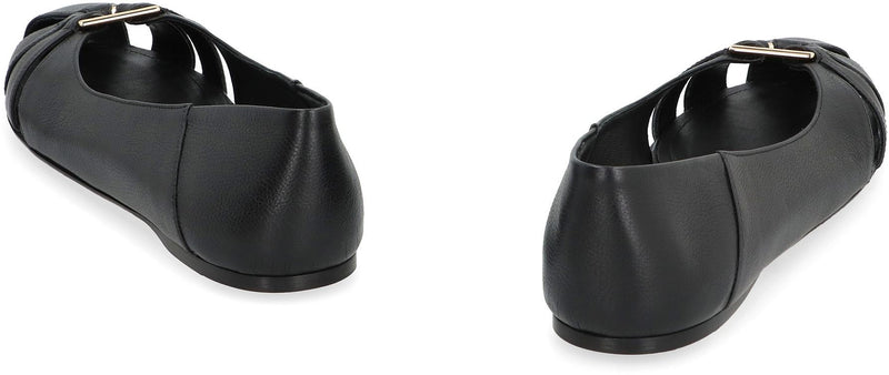 Salvatore Ferragamo Leather Ballet Flats