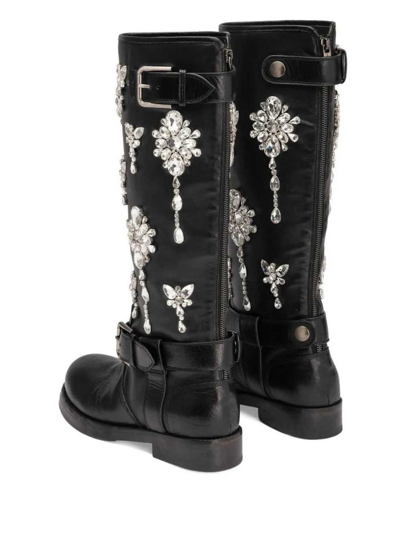 Dolce & Gabbana Rhinestone Boots