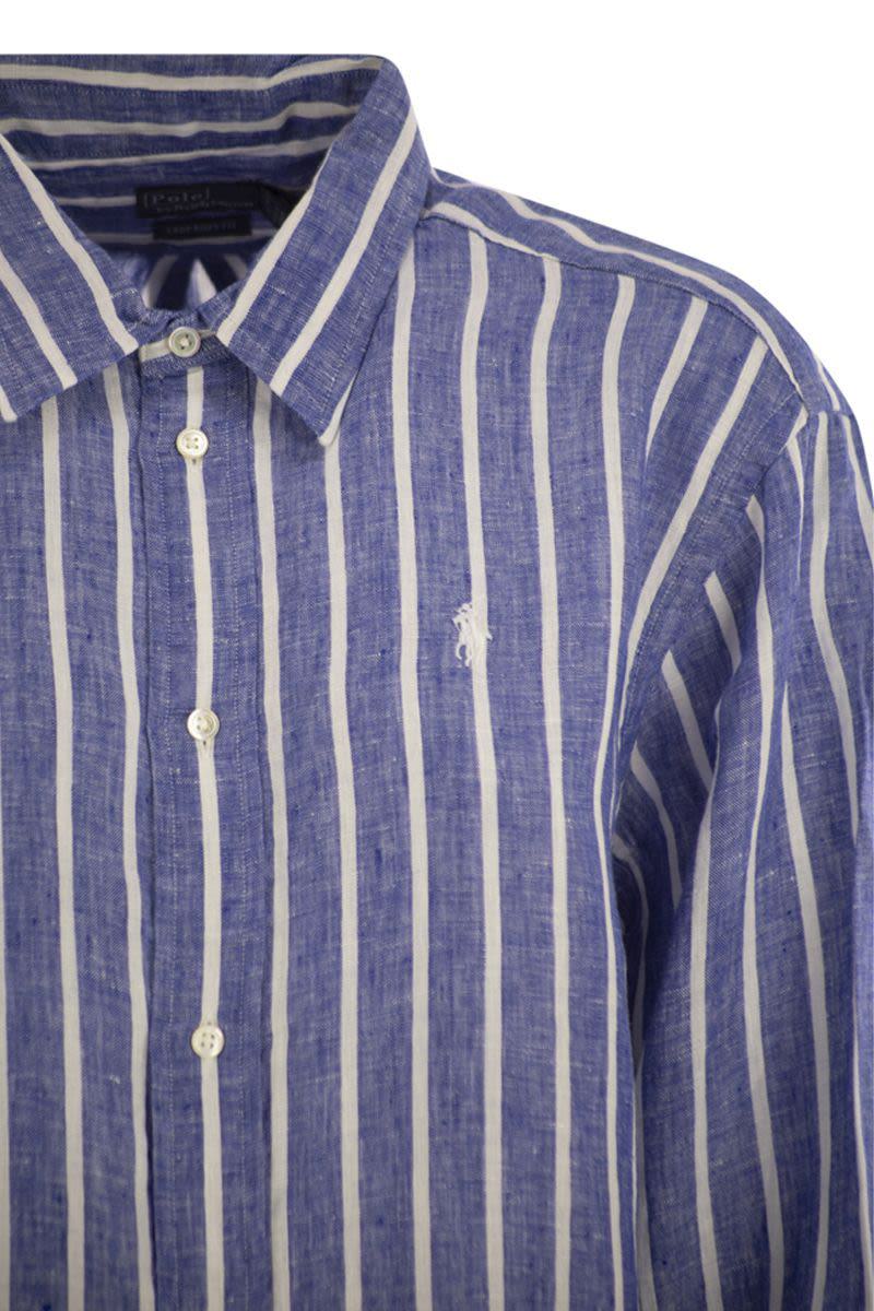 Polo Ralph Lauren Wide And Short Vichy Linen Shirt