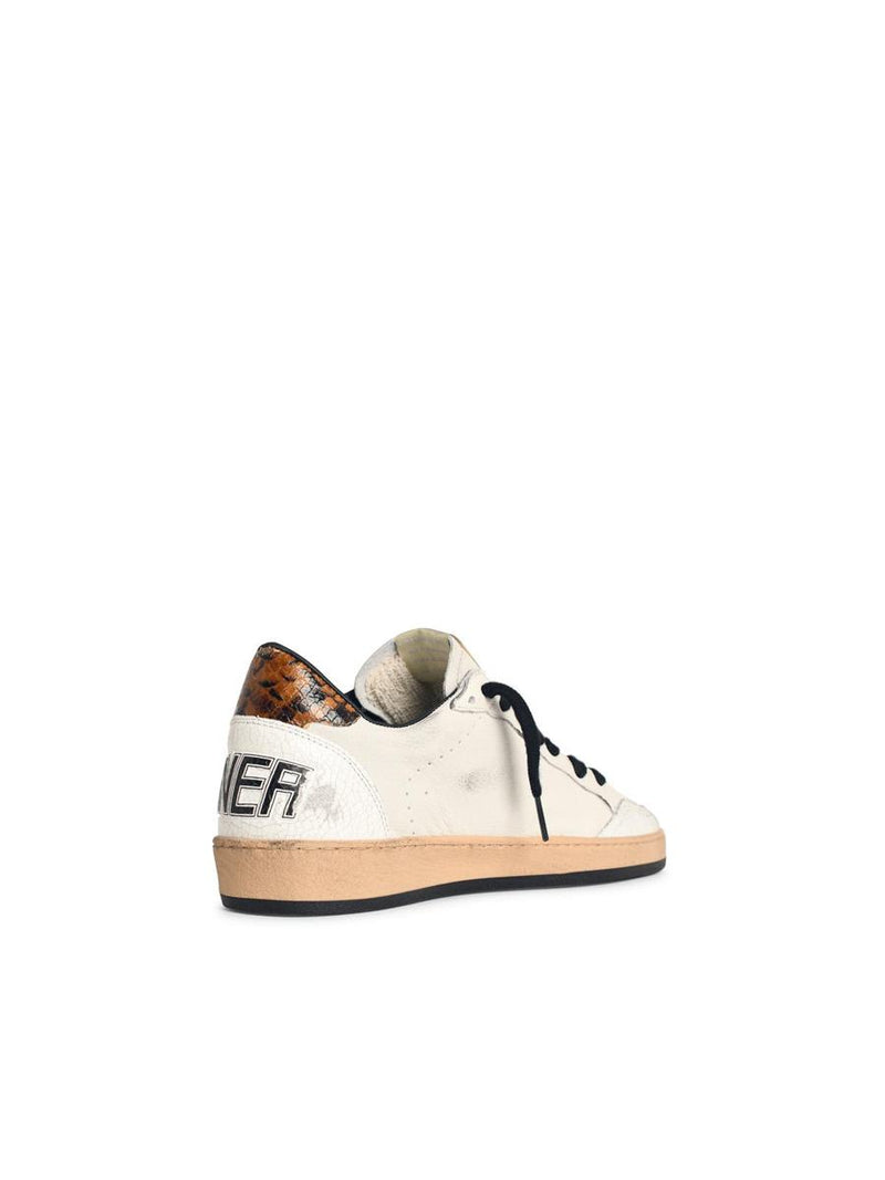 Golden Goose 'Ball Star' White Leather Sneakers