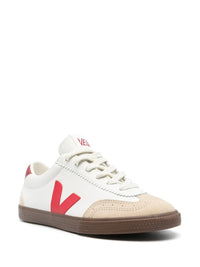 Veja Volley Panelled Leather Sneakers