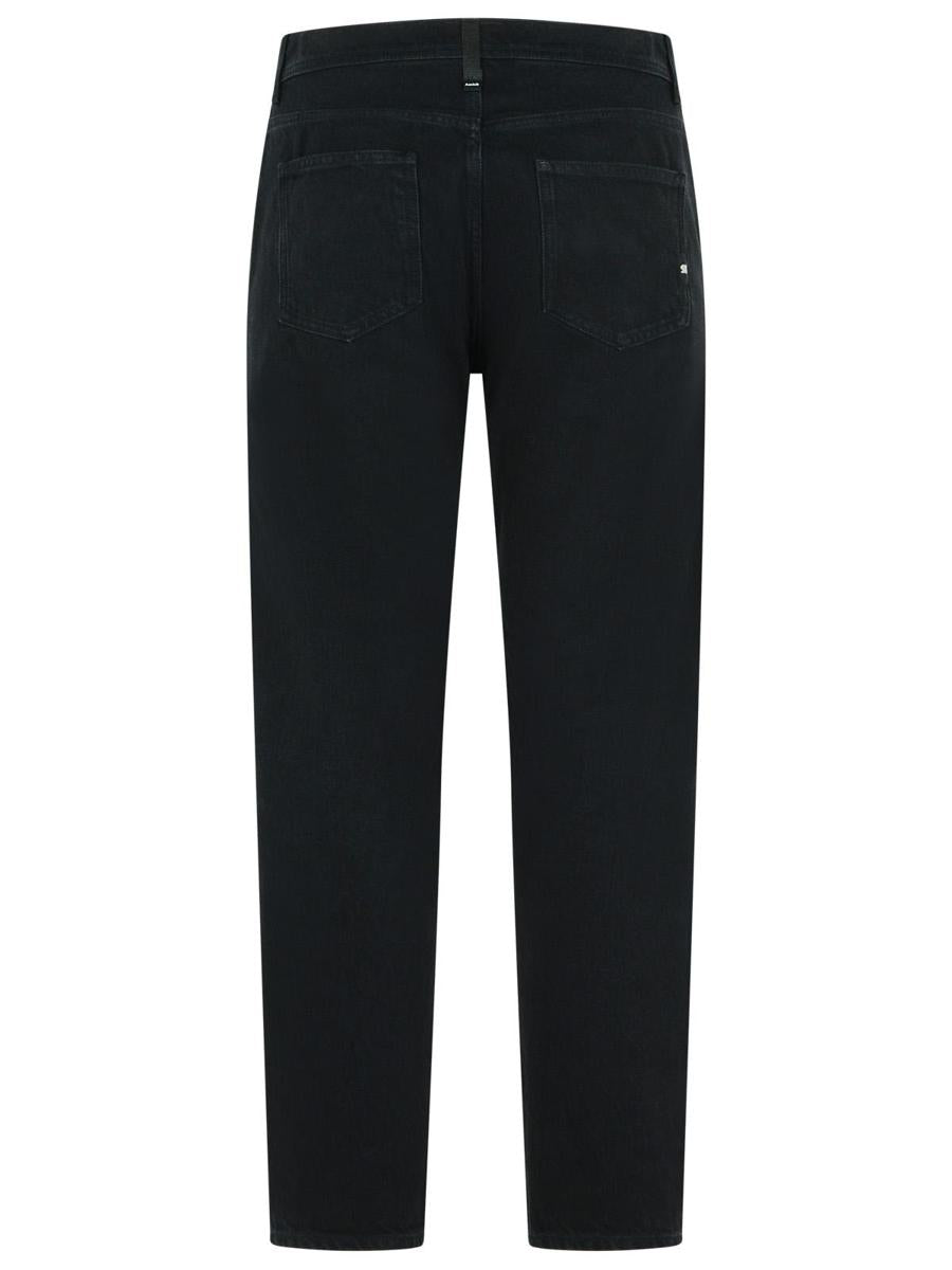 Amish 'David' Black Cotton Jeans