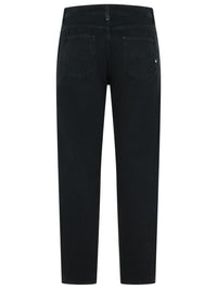 Amish 'David' Black Cotton Jeans