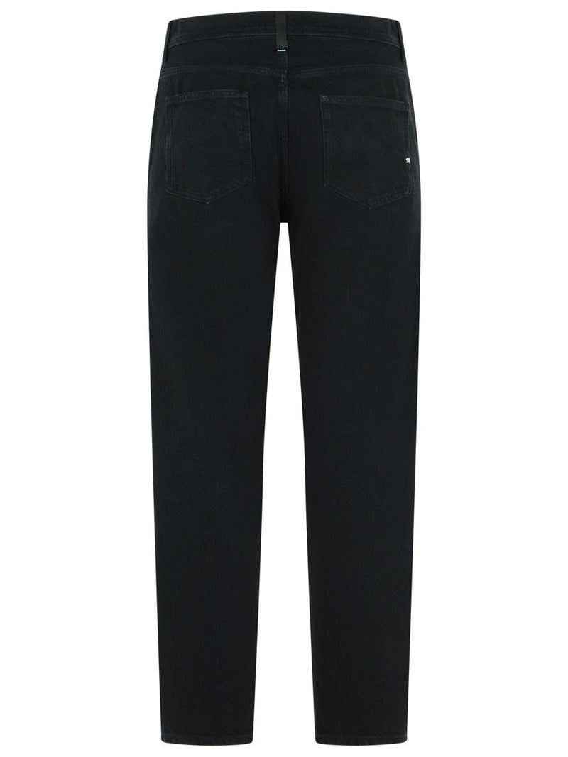 Amish 'David' Black Cotton Jeans