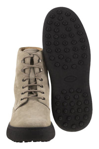 Tod'S Suede Lace-Up Boot