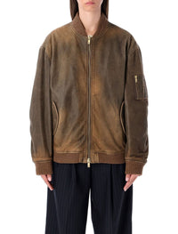 Golden Goose Unisex Brown Bomber Jacket