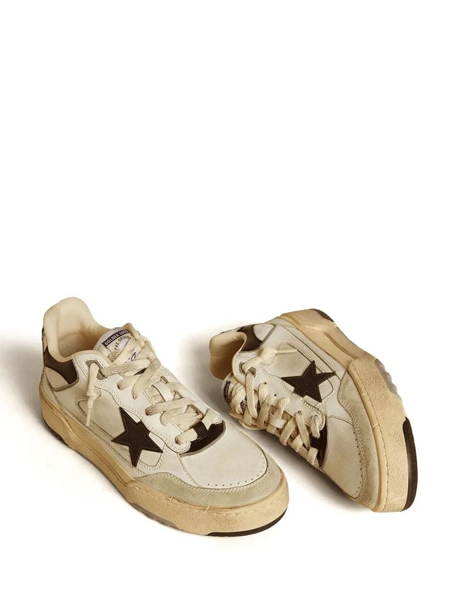 Golden Goose "Forty2" Leather Upper Heel And Spur Suede Toe Rubber Star Sneakers Shoes