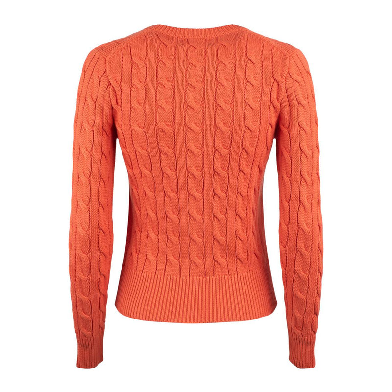 Ralph Lauren Solar Sky Cotton Cable-Knit Crew Neck Cardigan