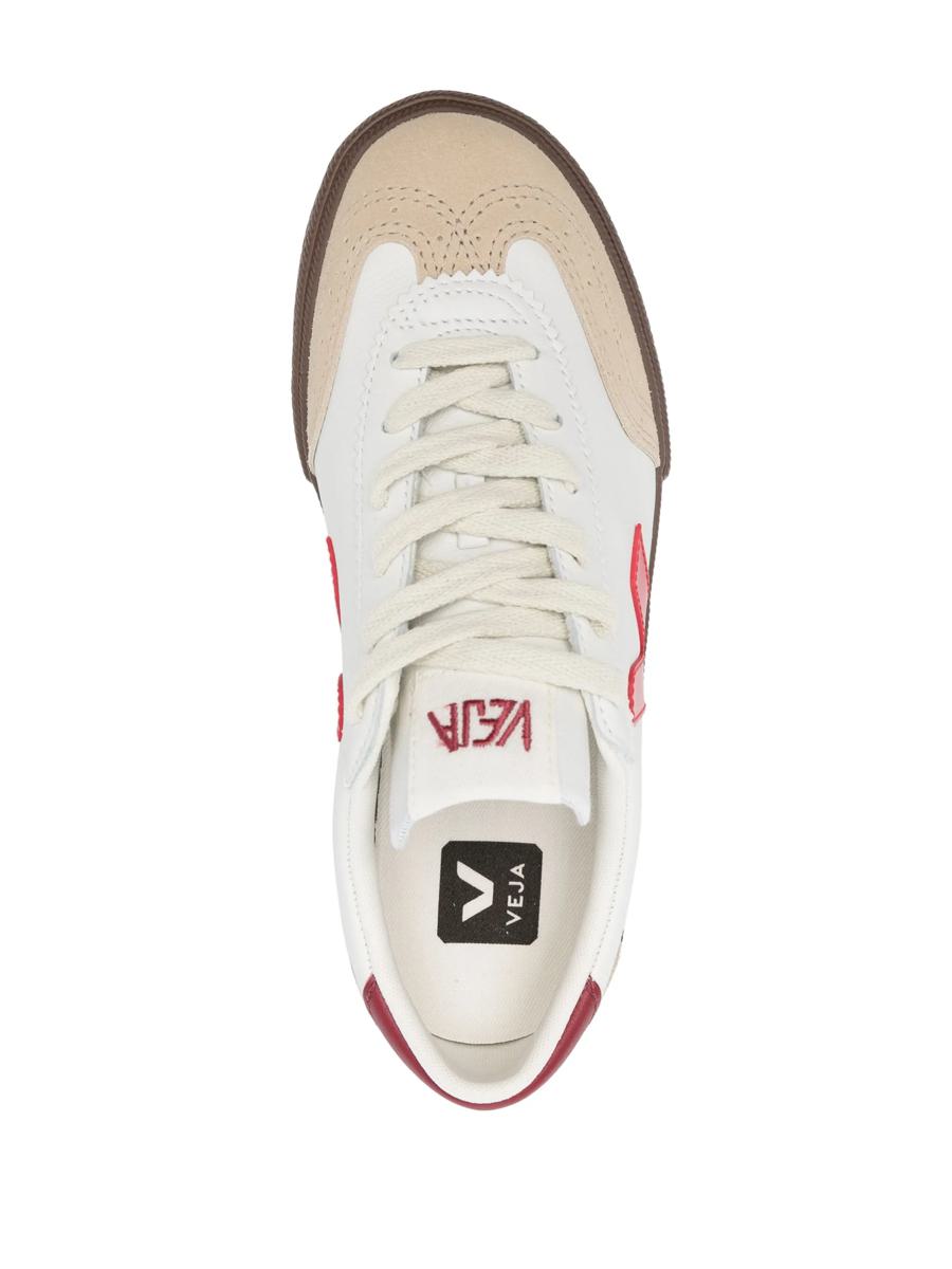 Veja Volley Panelled Leather Sneakers